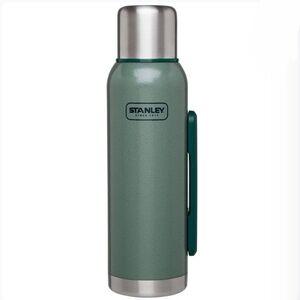 Vintage Stanley Adventure Vaccuum Sealed Green Stainless Steel Thermas Bottle